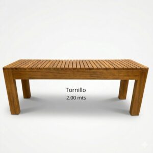Elegante Banca de Madera Tornillo 2.00 mts – Resistente y Duradera fantástico
