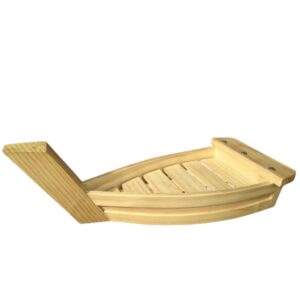 Barco Cevichero de Madera de Pino Artesanal – Bandeja Decorativa para Ceviche, Sushi y Más