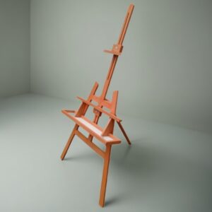 Caballete de Madera Profesional 1.50 m – Soporte Artístico con Bandeja para Pintura