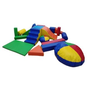 Set de Psicomotricidad Infantil de Espuma 15 Piezas – Juego Sensorial Multicolor para Niños 0 a 6 Años