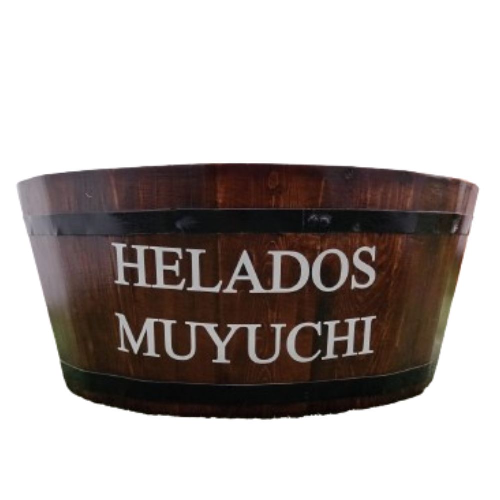Batea de Madera Sellada con Brea – Decorativa Rústica Multiuso 45–53 cm