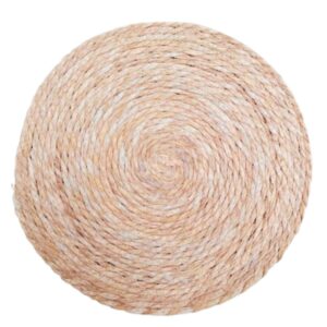 Individuales de Yute Redondos de Corchorus Natural 35 cm – Estilo Rústico y Ecológico