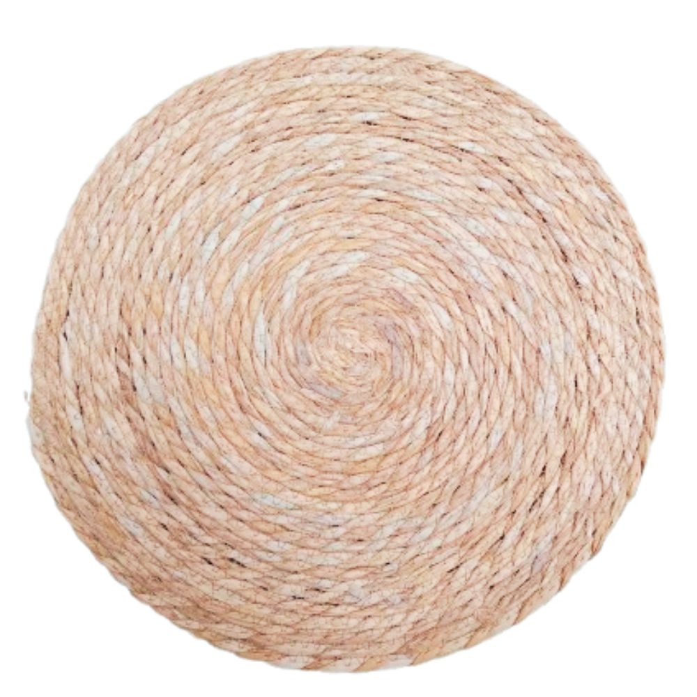 Individuales de Yute Redondos de Corchorus Natural 35 cm – Estilo Rústico y Ecológico