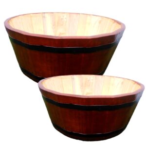 Batea Redonda de Madera para Ferias, Exhibición y Decoración – 40 cm