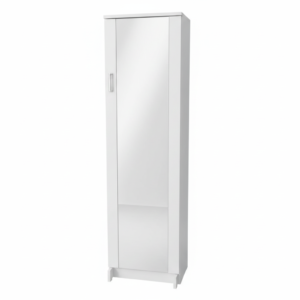Zapatera con espejo Alta melamine blanco