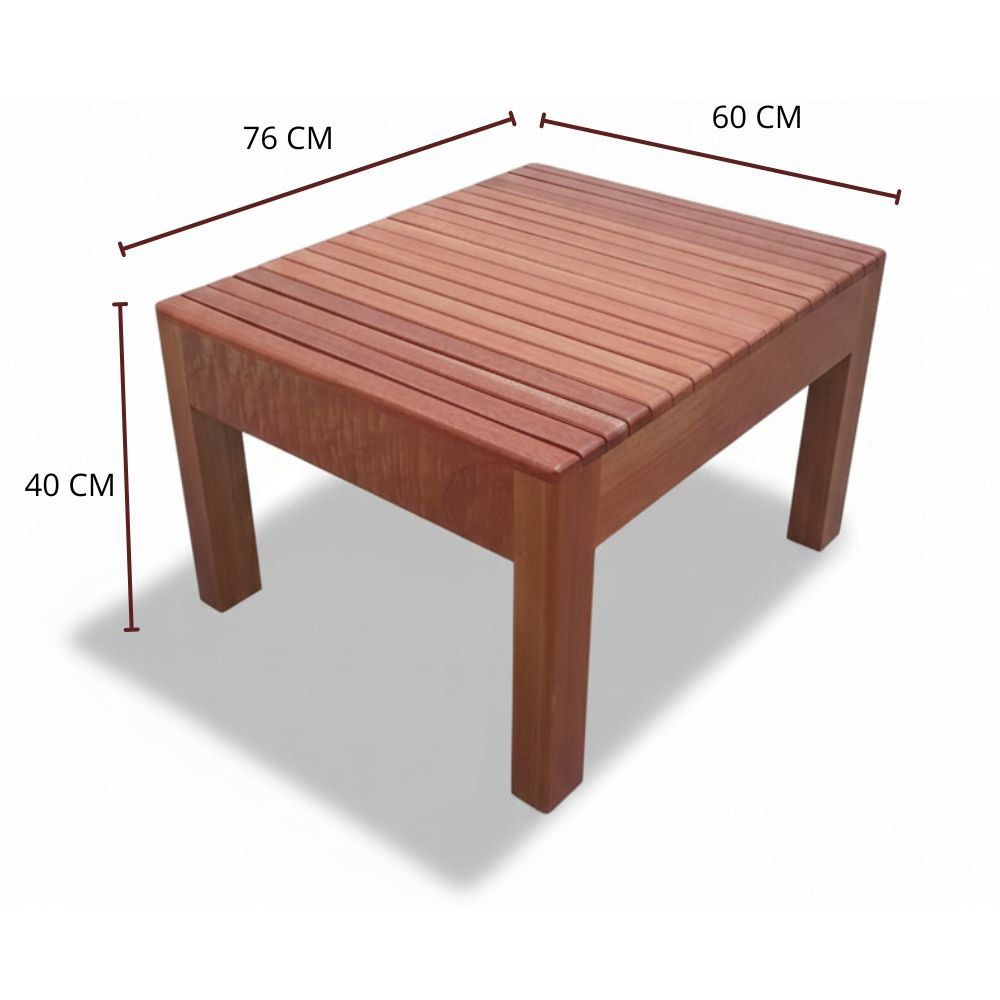 Mesa de Centro para Terraza California de Madera Cedro | 100% Cedro Premium | Mesa de centro de madera cedro - Image 2