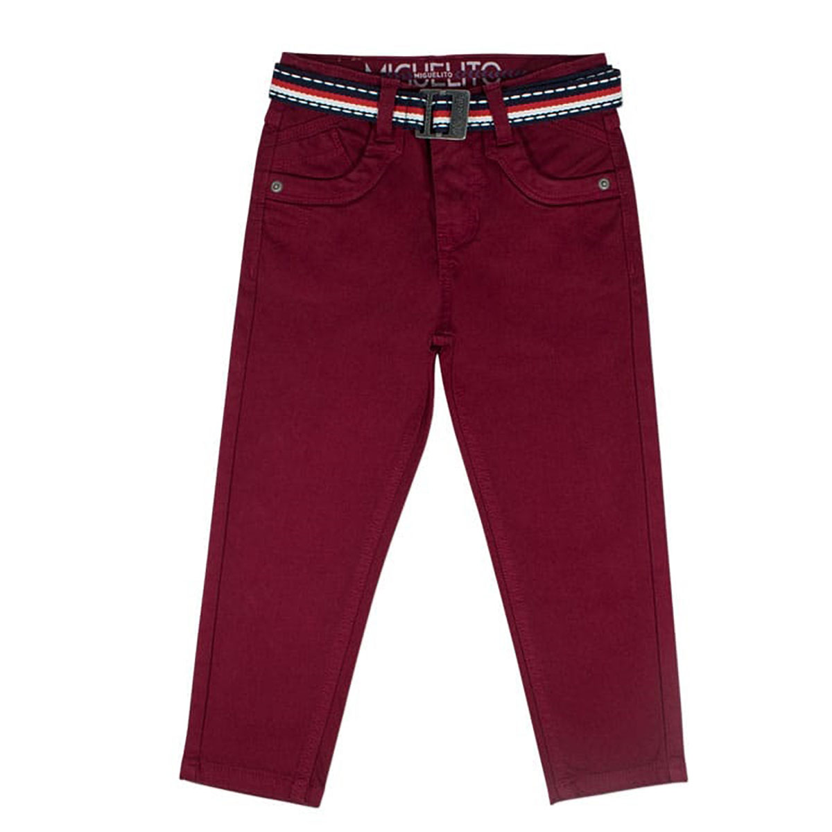 Pantalón para Niño en Drill Color Vino – Estilo y Comodidad para Toda Ocasión
