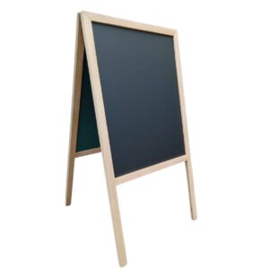 Pizarra Tijera de Madera para Tiza 120 cm – Tipo Caballete para Menú y Anuncios