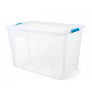 Caja de Plástico Goliat Super Fuerte con Tapa Transparente – 77.5 x 47.4 x 45.7 cm
