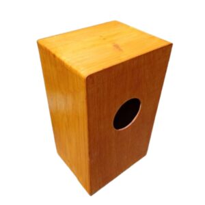 Cajón de Madera Musical para Niños Color Caramelo – Instrumento Educativo Infantil