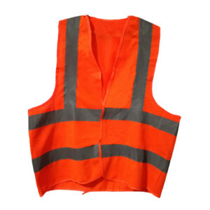 Chaleco reflectivo para ciclistas en naranja