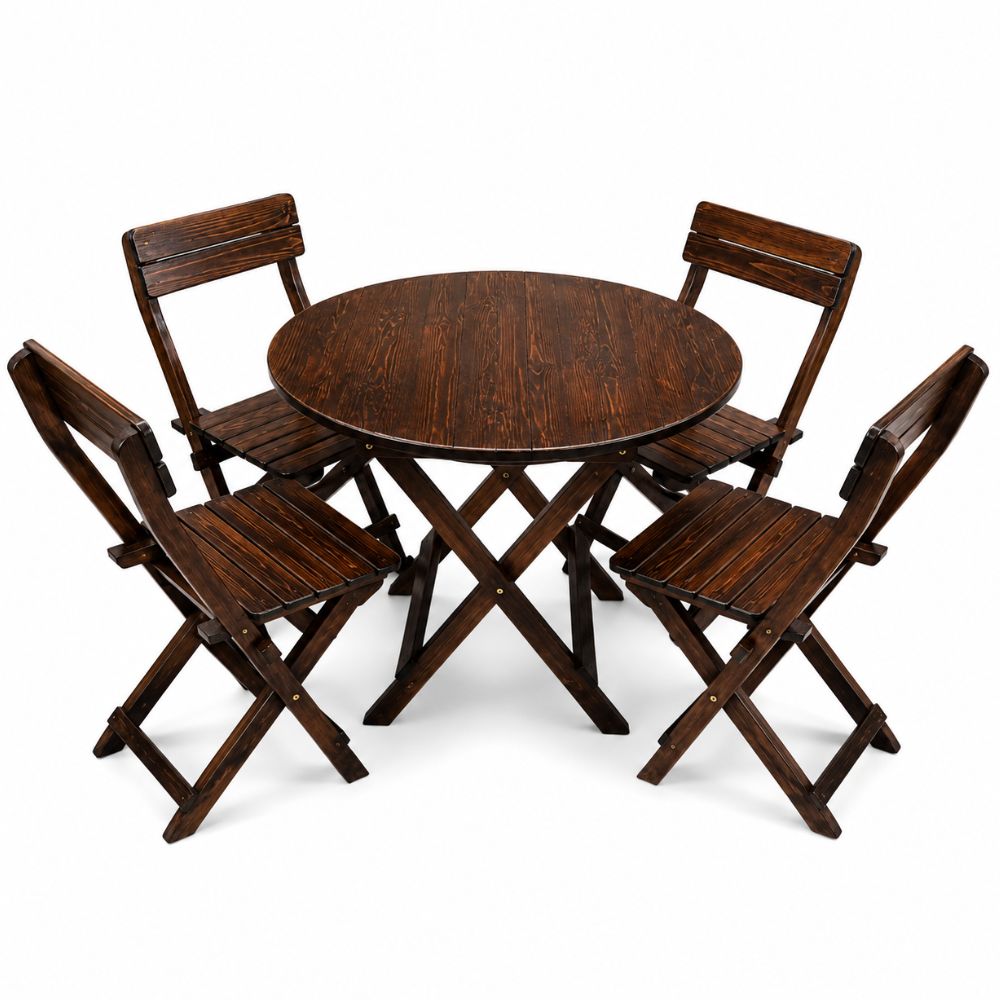 Juego de Comedor Plegable Jovi Plus Redondo – Elegancia que Transforma tus Espacios
