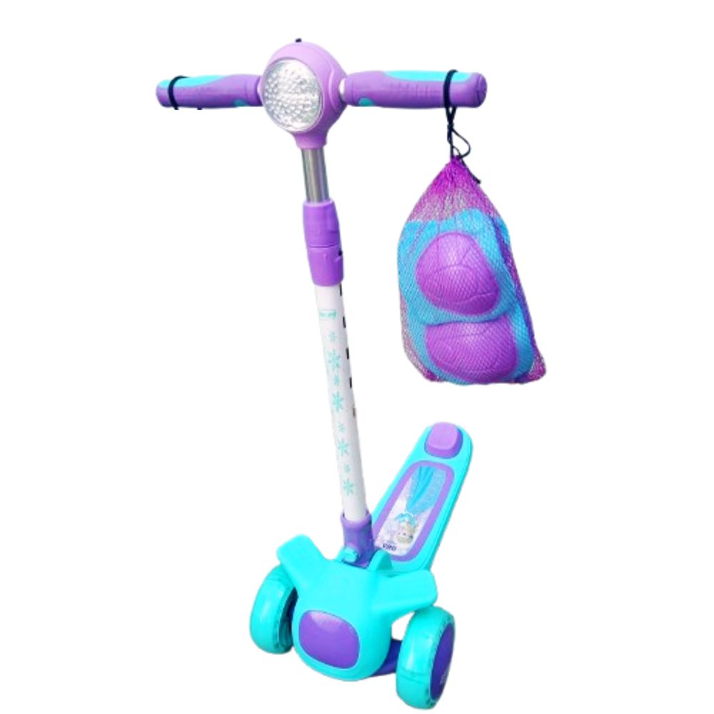 Scooter Frozen musical para niñas con linterna - Imagen 4