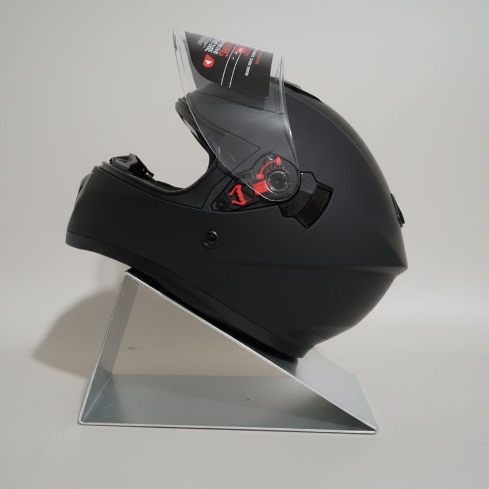 Fascinante Casco Integral Negro HK2 Mate con Doble Visor Antirayaduras | Tallas S, M, XL - Imagen 2