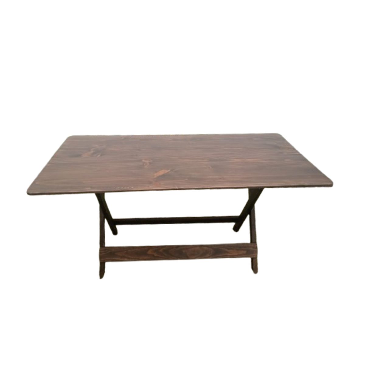 Mesa plegable premier 1.60 mts x 80cm en marron rustico - Imagen 2