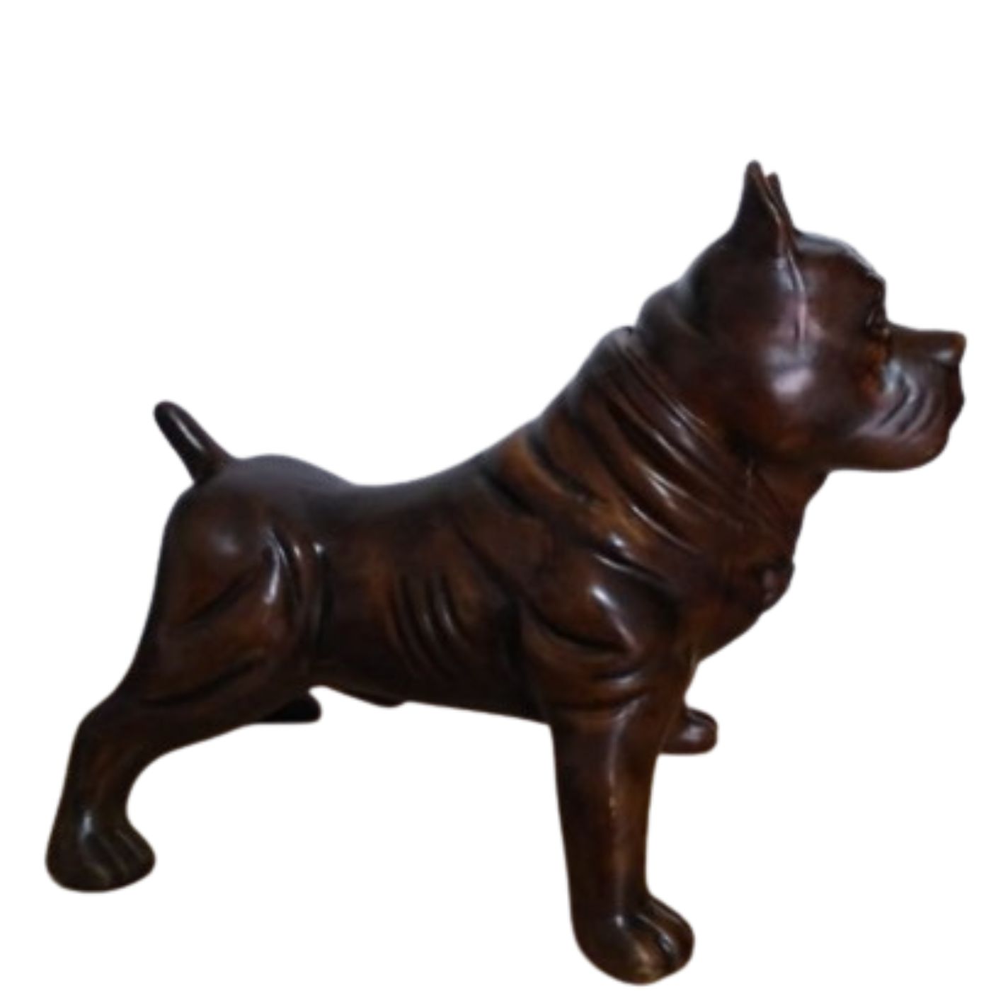 Adorno Decorativo de Cerámica Perro Berasbully Marrón Realista 34 cm - Imagen 2