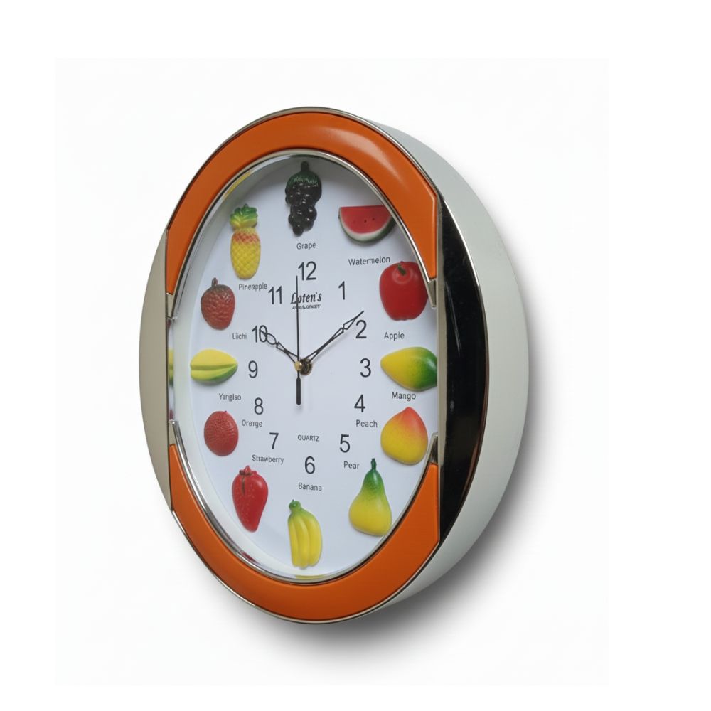Reloj de Pared de frutas Ovalado | Decoración de Cocina Moderna - Imagen 2
