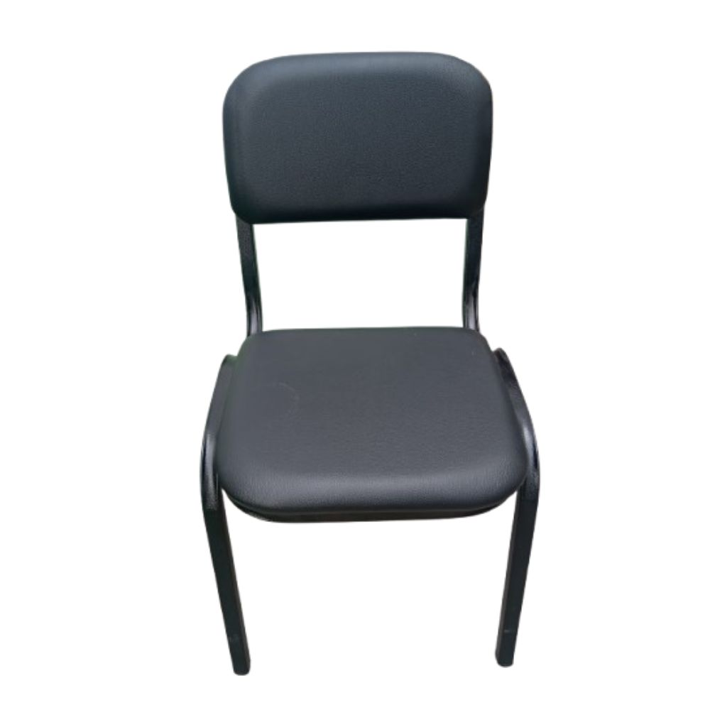 Silla Fija de Metal Tosko Negra – Resistente y Elegante para Oficina o Hogar - Imagen 4