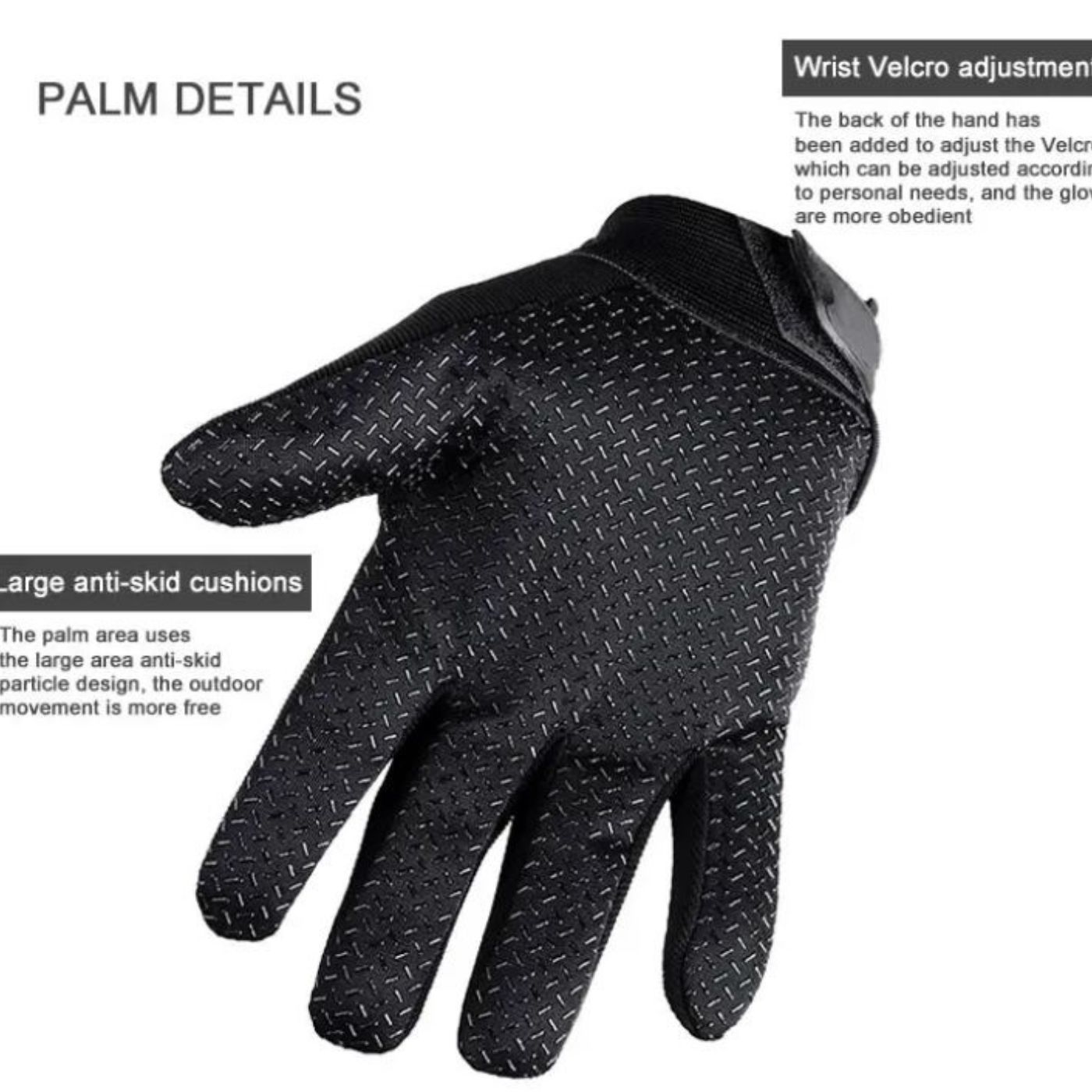 Guantes de Moto Táctiles LONGIN Verde Olivo – Protección en Nudillos y Pantalla Táctil - Imagen 2